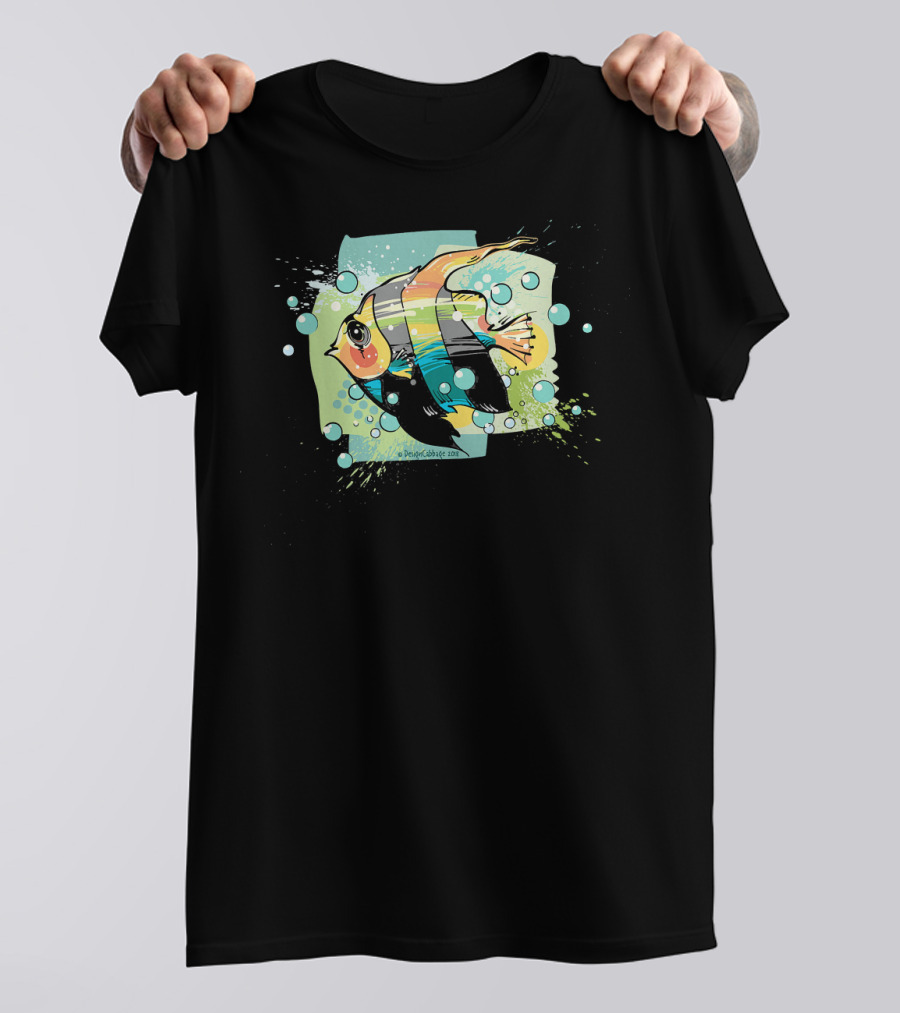 Tropical Fish Angelfish Ocean Sea Marine 2007 T-Shirt