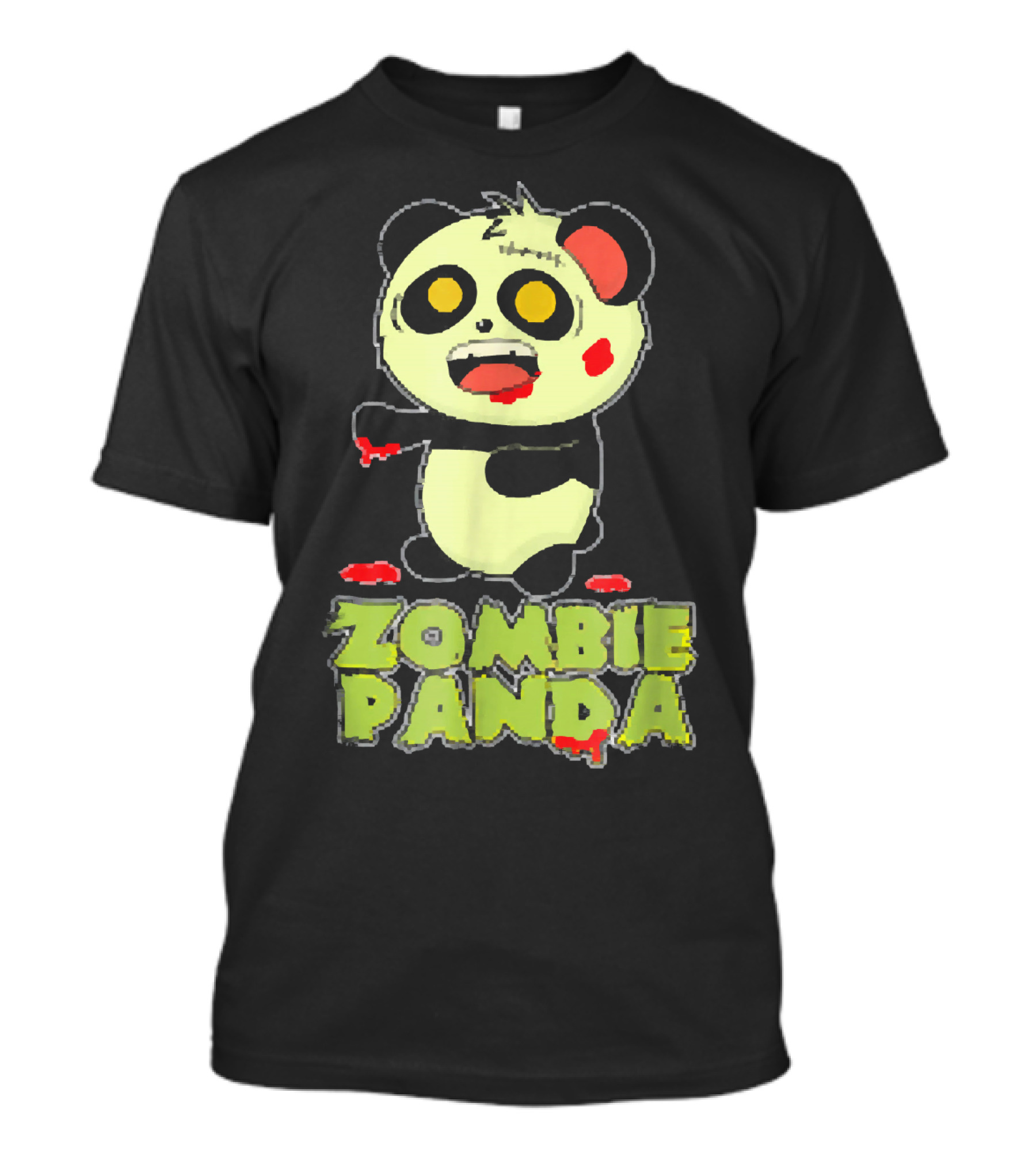 Zombie Panda Creepy Cute Undead Bear T-Shirt
