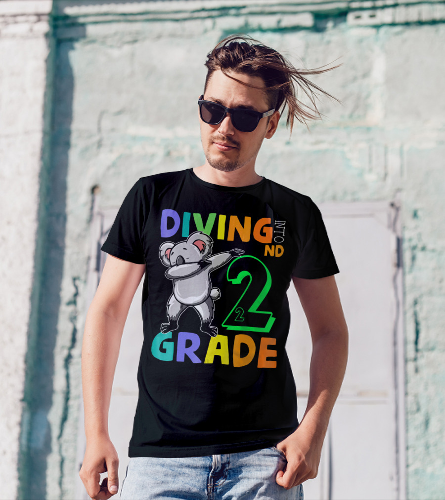 Diving Into 2nd Grade Koala Dabbing T-Shirt