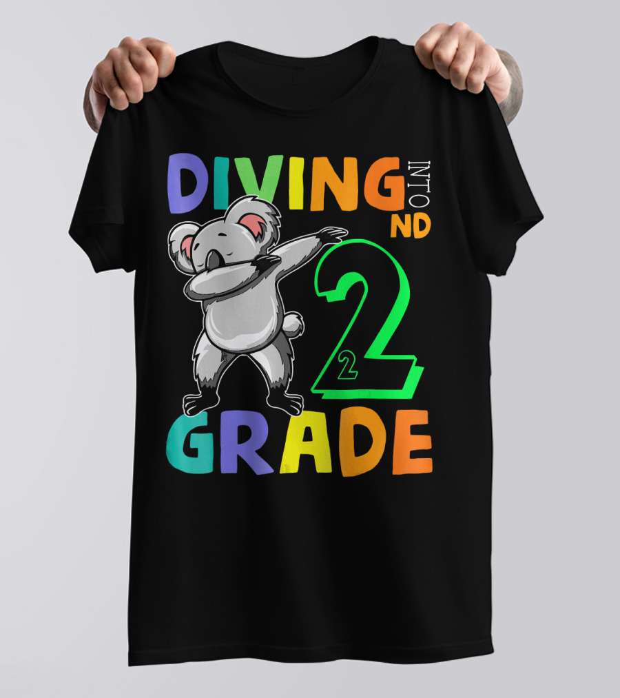 Diving Into 2nd Grade Koala Dabbing T-Shirt