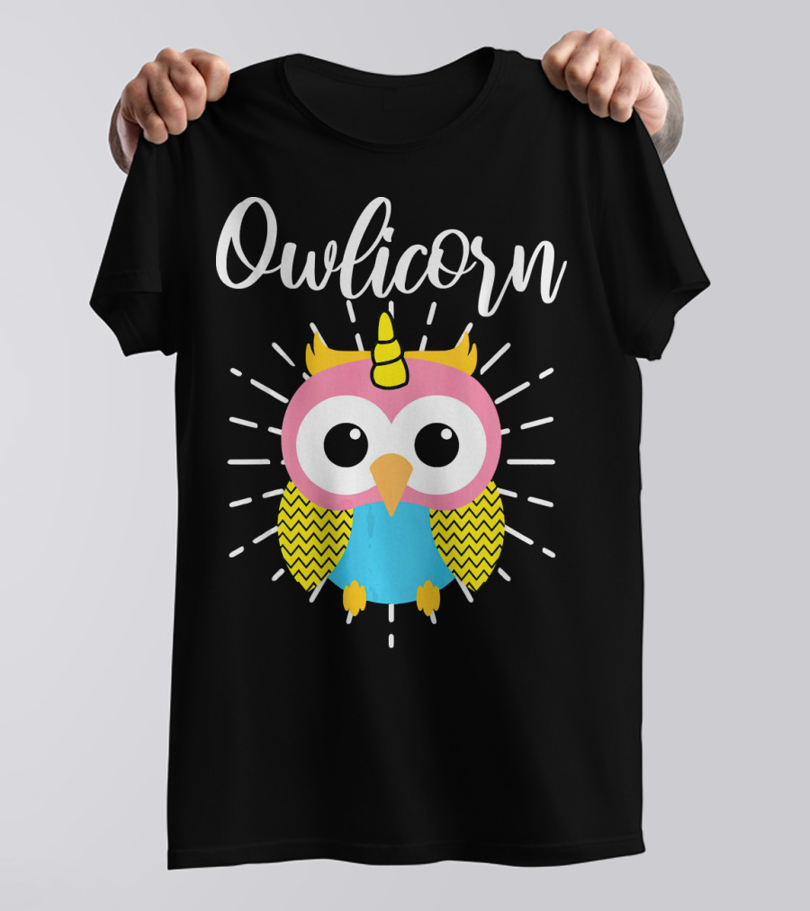 Owlicorn Unicorn Owl Mix Cute Owlicorn T-Shirt