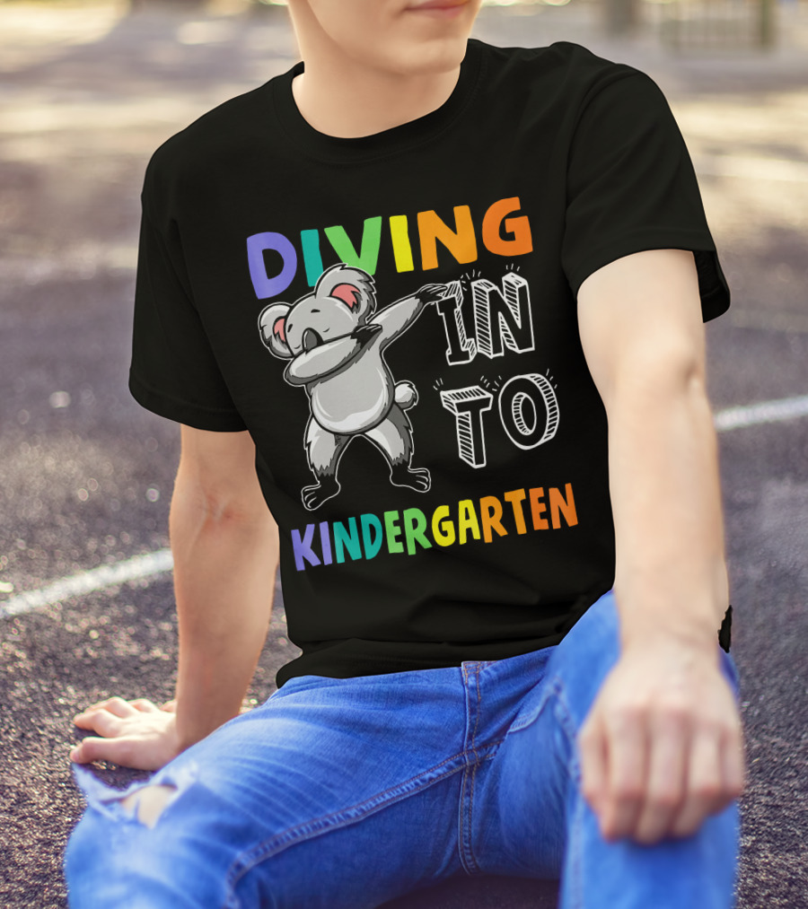 Diving Into Kindergarten Koala Dabbing Fun T-Shirt