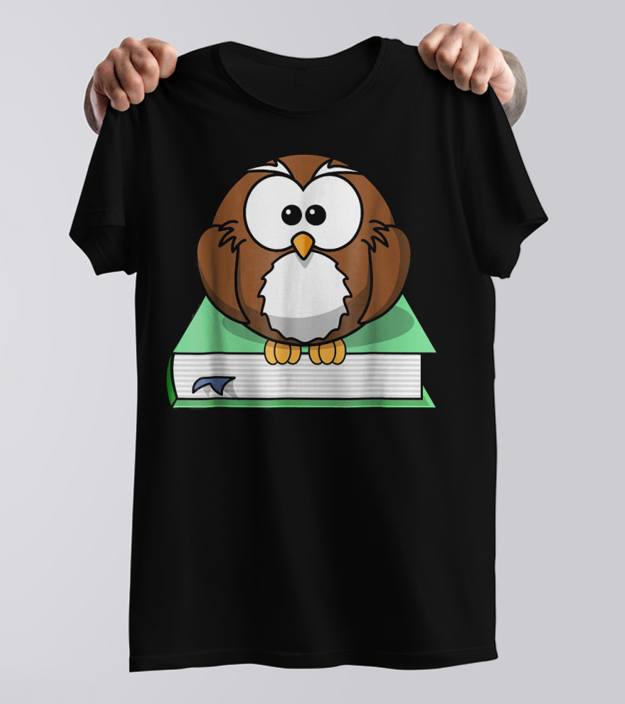 Wise Old Owl On Book Study Smart Sch T-Shirt