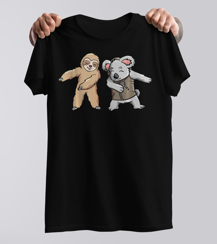 Sloth And Koala Dabbing Dance Duo T-Shirt