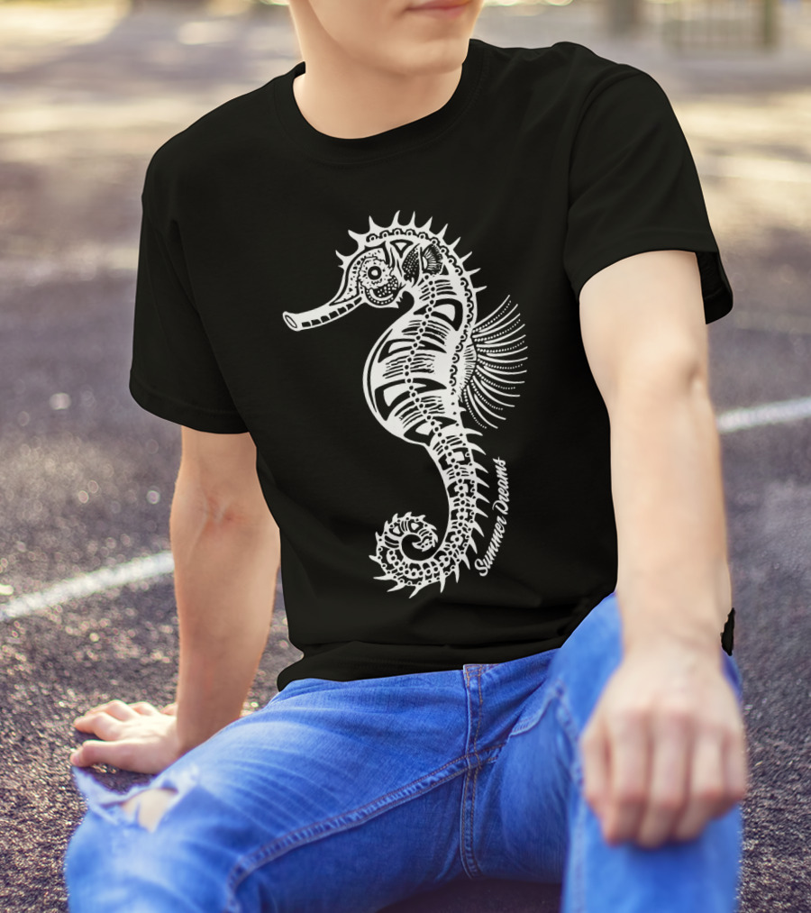 Summer Dreams Seahorse Cute Animal T-Shirt