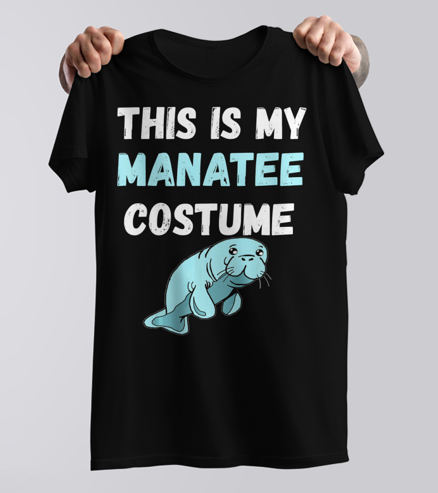 This Is My Manatee Costume Dugong Sea Co Adorable Marine Animal T-Shirt