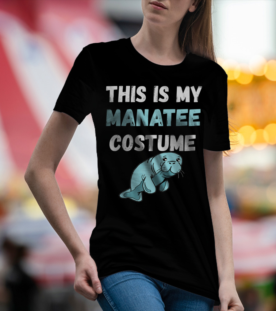 This Is My Manatee Costume Dugong Sea Co Adorable Marine Animal T-Shirt
