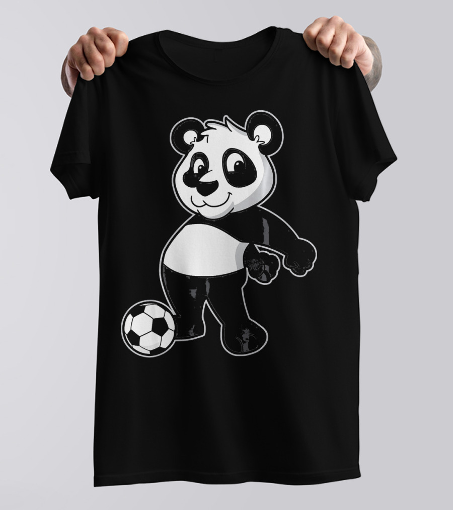 Panda Performing Floss Dance With Soccer Ball Floss Boss T-Shirt