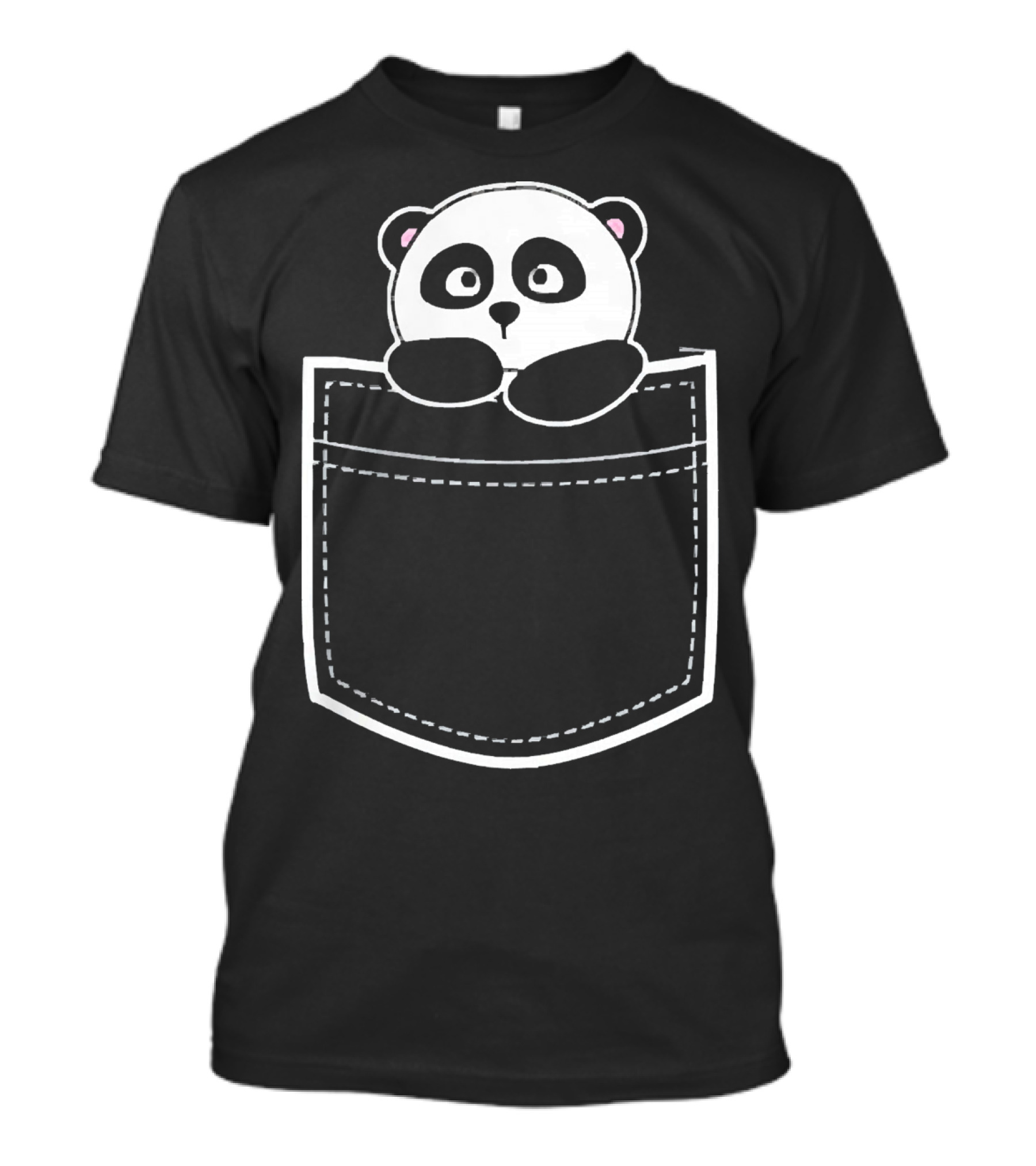 The Panda Bear Peeking From The Pocket T-Shirt