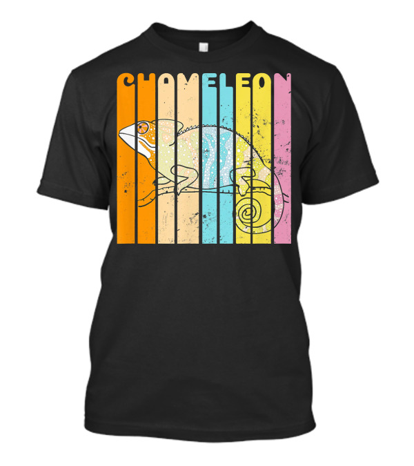 Chameleon Rainbow Stripes Vintage T-Shirt