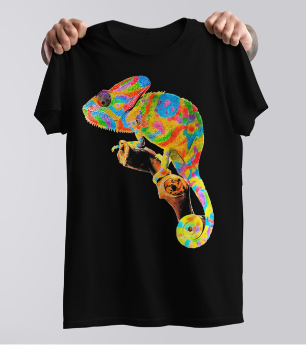 Chameleon Rainbow Colorful Women Men Super T-Shirt