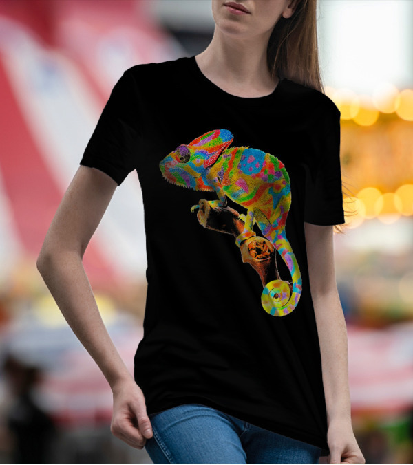 Chameleon Rainbow Colorful Women Men Super T-Shirt