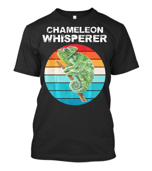 Chameleon Whisperer Vintage Retro Funny Animal T-Shirt