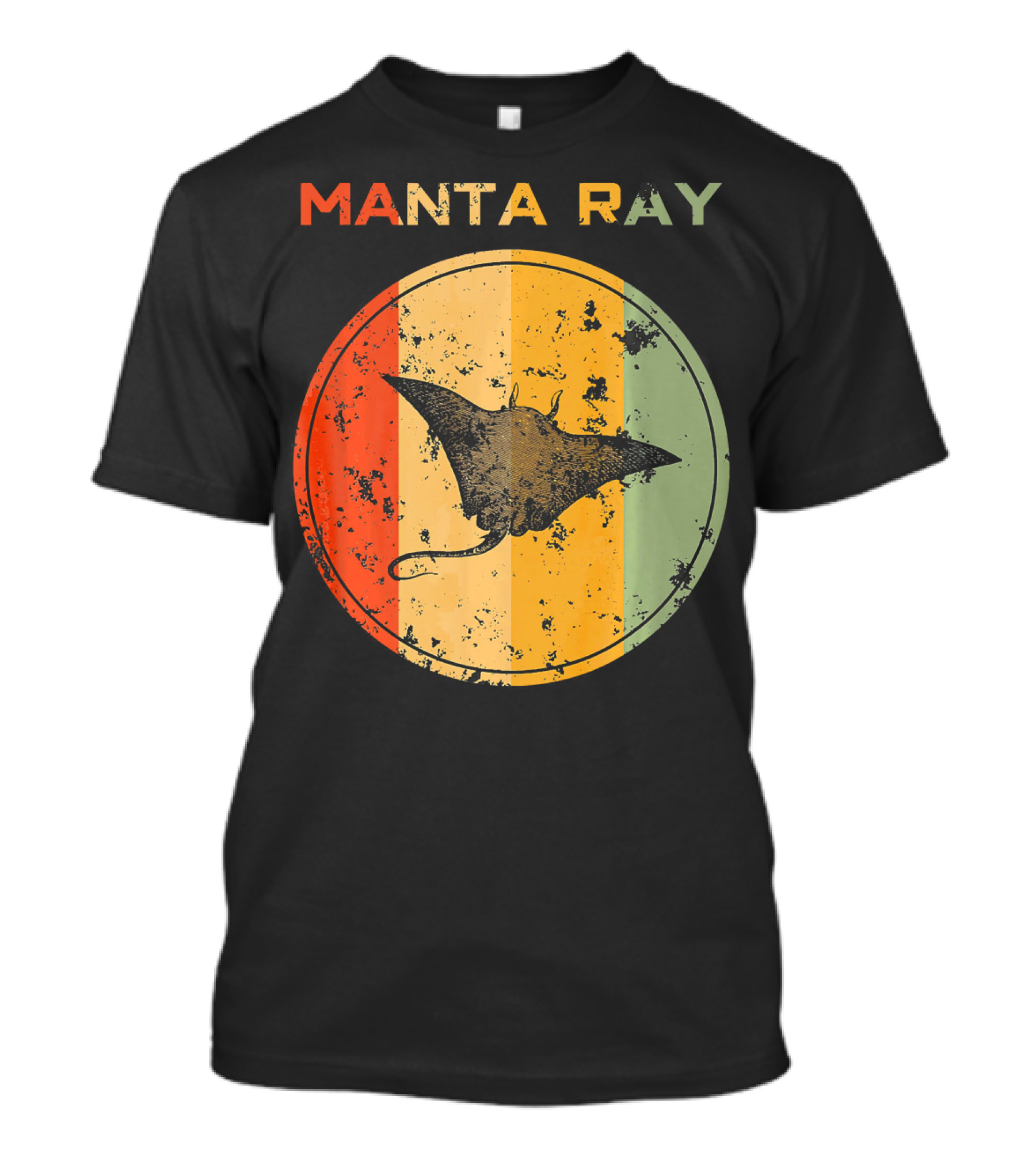 Manta Ray Vintage Circle T-Shirt