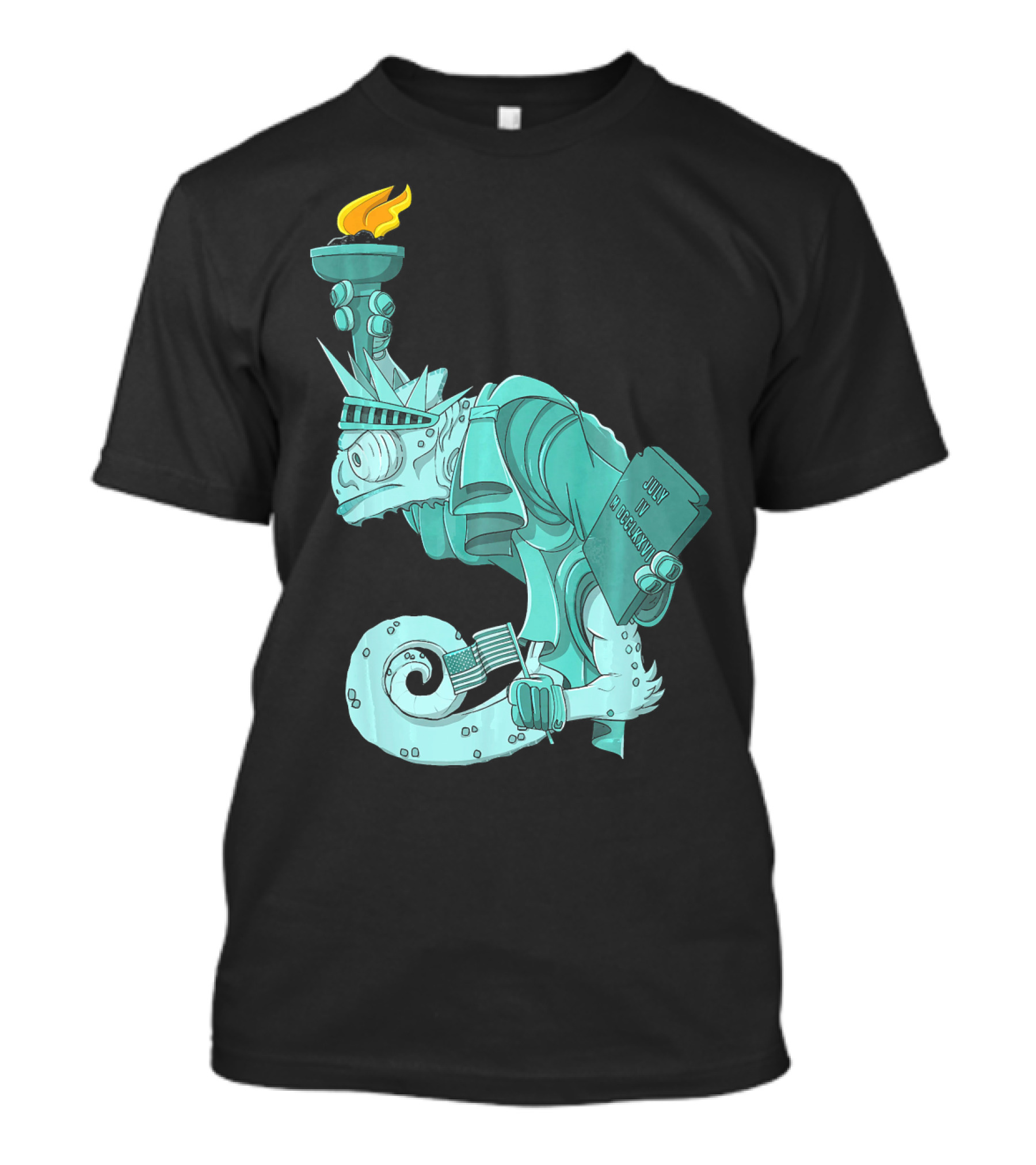 Chameleon Legion Liberty New York City July 4th T-Shirt