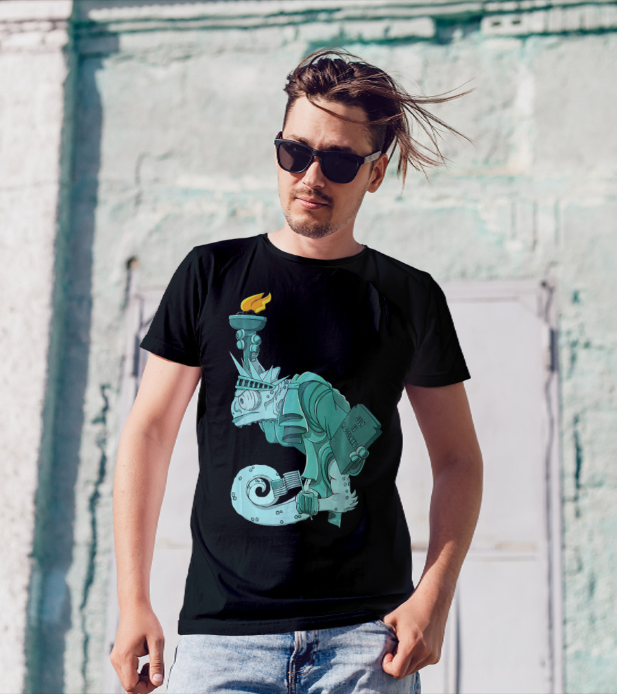 Chameleon Legion Liberty New York City July 4th T-Shirt