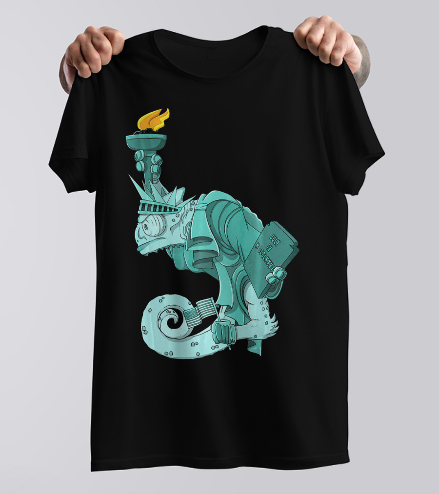 Chameleon Legion Liberty New York City July 4th T-Shirt
