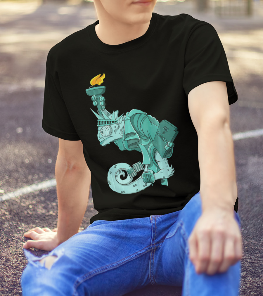 Chameleon Legion Liberty New York City July 4th T-Shirt