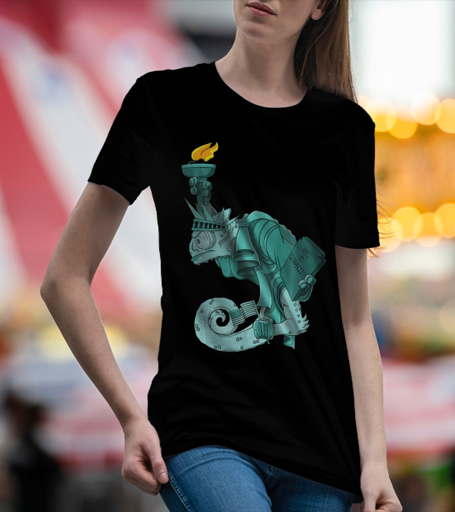 Chameleon Legion Liberty New York City July 4th T-Shirt