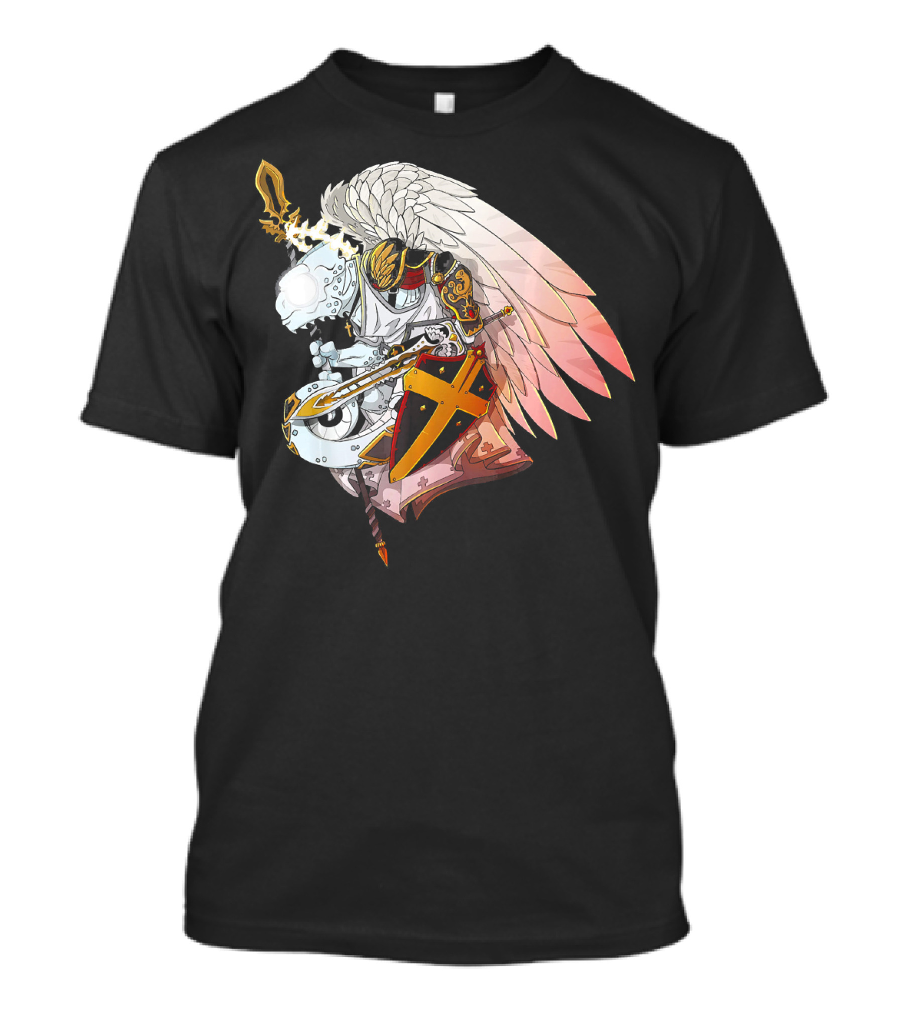 Chameleon Legion Archangel St. Michael Knight With Sword And Shield T-Shirt