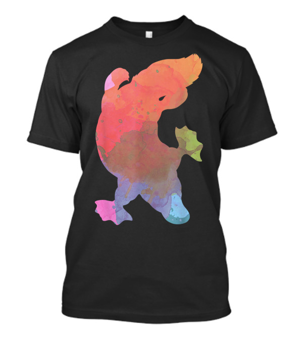 Colourful Platypus Watercolor T-Shirt