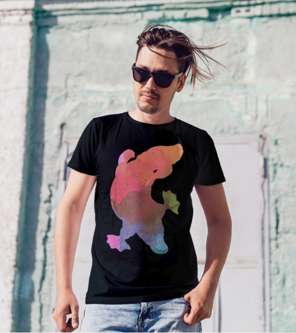 Colourful Platypus Watercolor T-Shirt