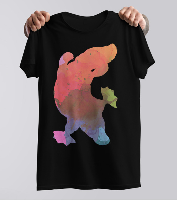 Colourful Platypus Watercolor T-Shirt
