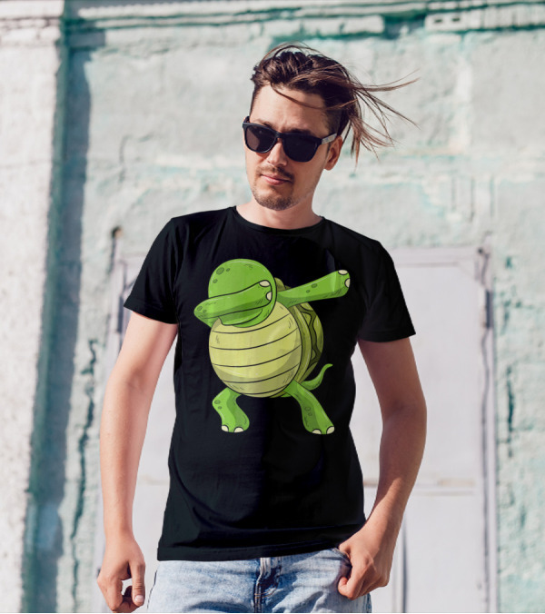 Dabbing Turtle Tortoise Dance Pose T-Shirt