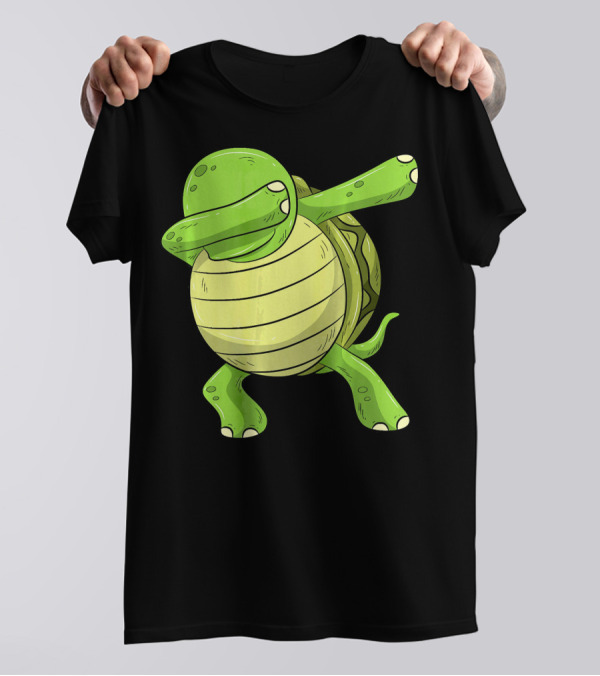 Dabbing Turtle Tortoise Dance Pose T-Shirt