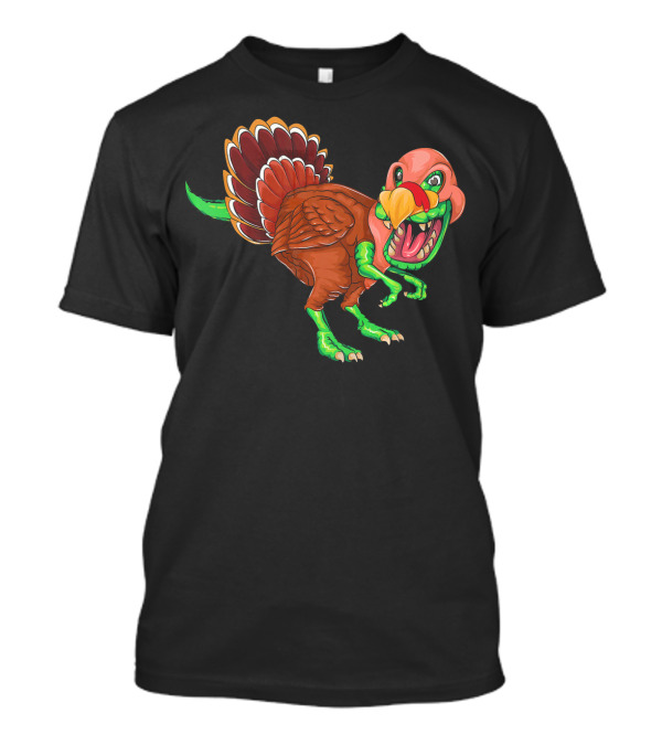 Dinosaur Turkey Thanksgiving Funny Gobble Mashup T-Shirt