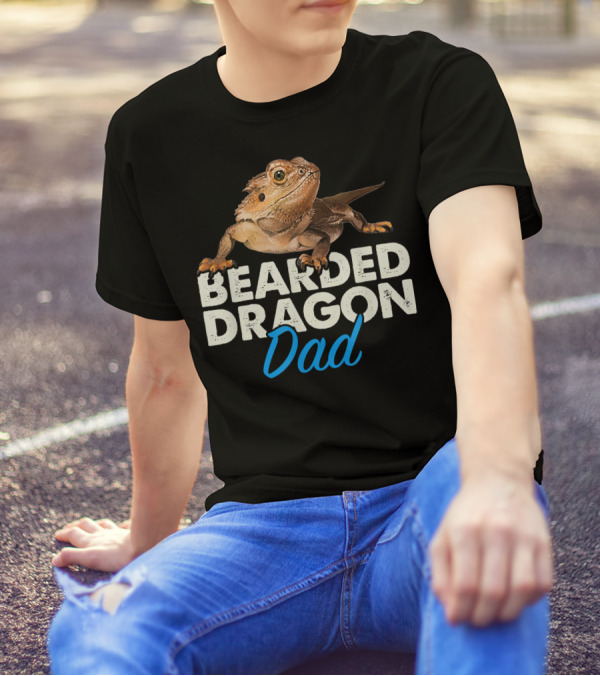 Bearded Dragon Dad Reptile Lizard Pet Enthusiast T-Shirt