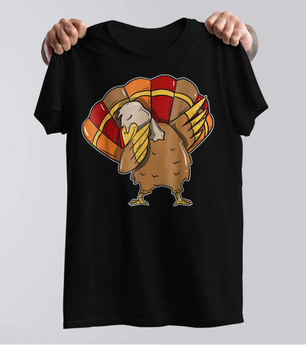 Dabbing Turkey Thanksgiving Turk Dance T-Shirt
