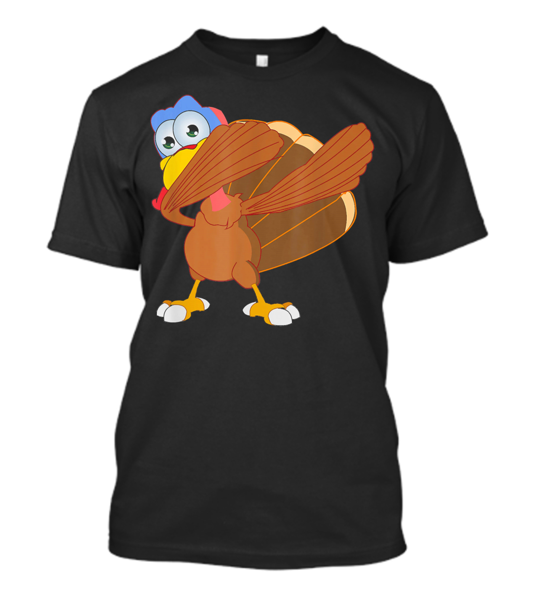 Thanksgiving Turkey Doing The Dab Dance Fun Holiday Gesture T-Shirt