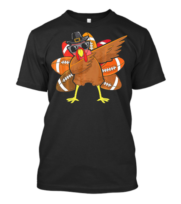 Dabbing Turkey Football Thanksgiving Dab T-Shirt