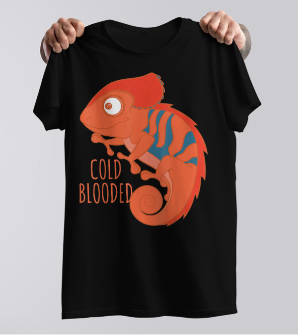Cold Blooded Chameleon Cute Art Chamel T-Shirt