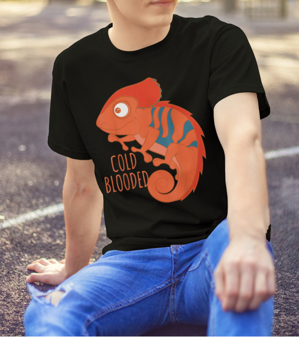 Cold Blooded Chameleon Cute Art Chamel T-Shirt