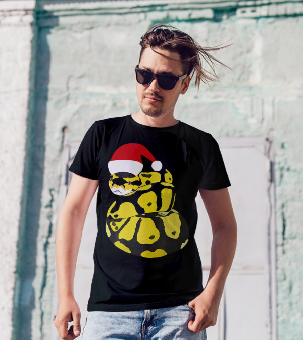 Baby Ball Python With Santa Hat T-Shirt