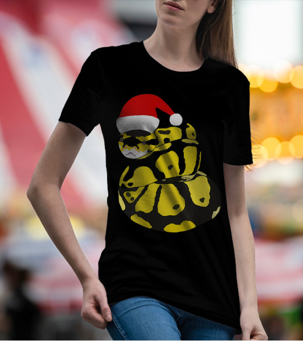 Baby Ball Python With Santa Hat T-Shirt