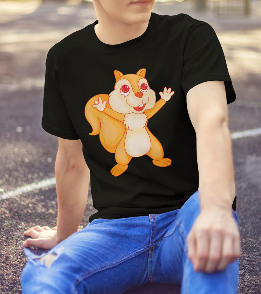 Cool Squirrel Great Sciurida Cartoon Character T-Shirt