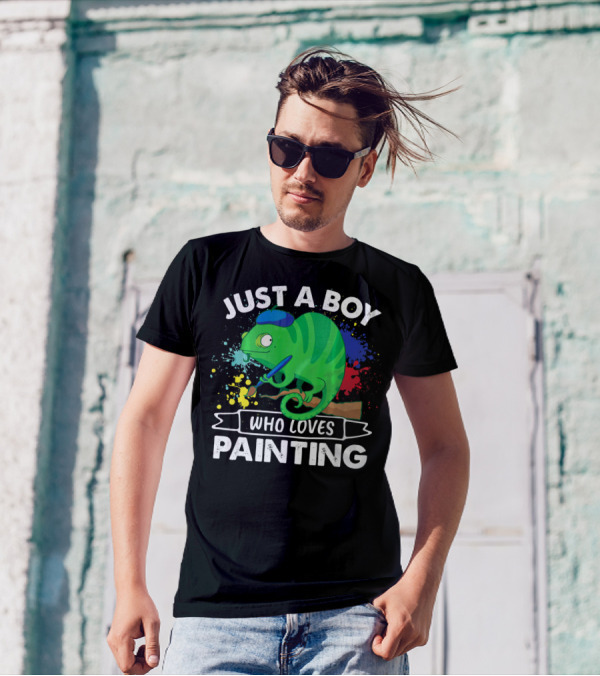 Just A Boy Who Loves Painting T-Shirt