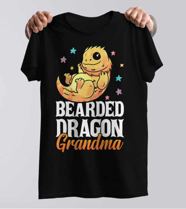 Bearded Dragon Grandma Lizard Lovers Cute Kawaii T-Shirt