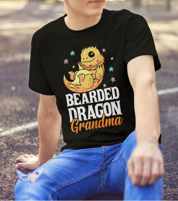 Bearded Dragon Grandma Lizard Lovers Cute Kawaii T-Shirt