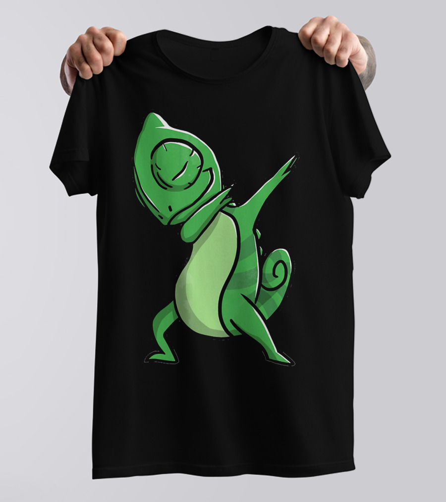 Dabbing Chameleon Kids Dabbing Chameleon T-Shirt