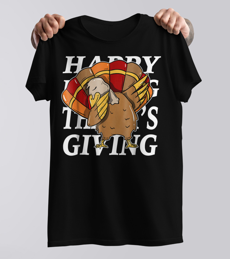 Happy Dabbing Turkey Thanksgiving T-Shirt