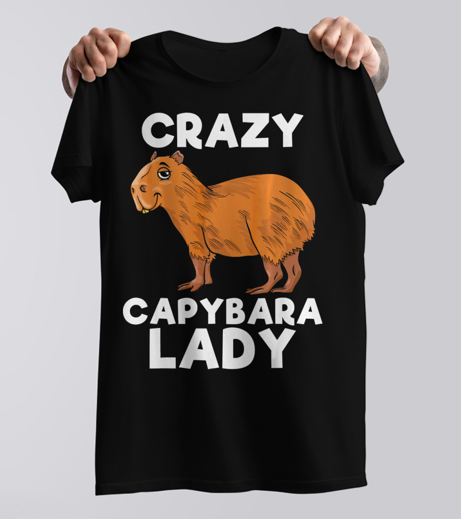Crazy Capybara Lady T-Shirt