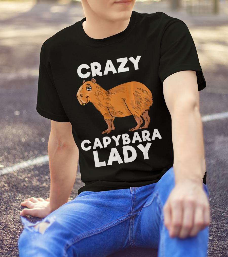 Crazy Capybara Lady T-Shirt