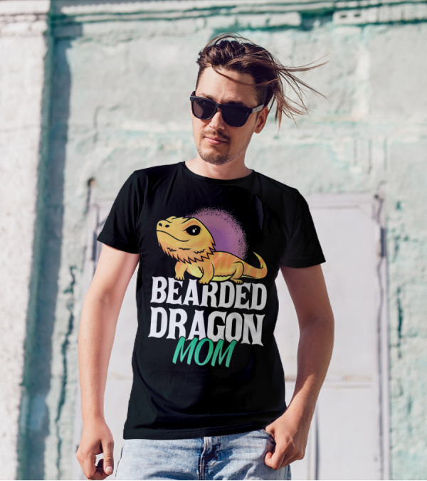 Bearded Dragon Mom Lizard Lovers Reptile Pet Owner T-Shirt