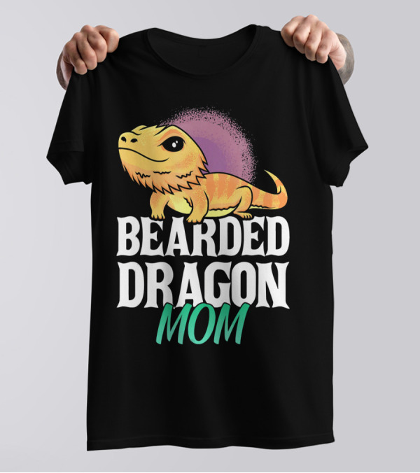 Bearded Dragon Mom Lizard Lovers Reptile Pet Owner T-Shirt
