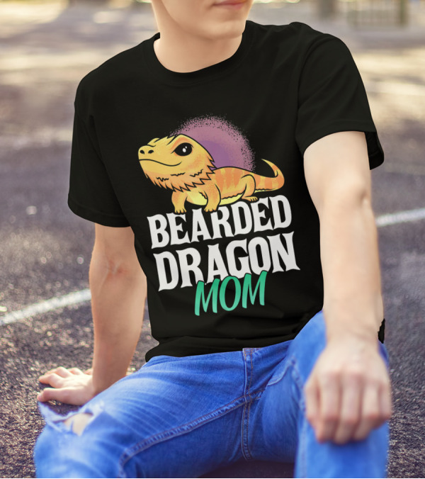 Bearded Dragon Mom Lizard Lovers Reptile Pet Owner T-Shirt