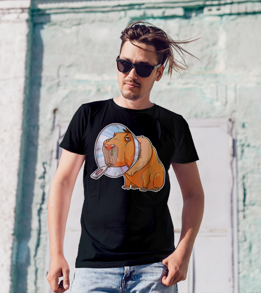 Sick Capybara With Cute Guinea Pig Appearance T-Shirt